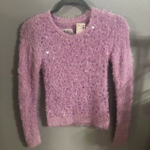✨✨✨Girls Pink sparkly sweater SIZE 12✨✨✨